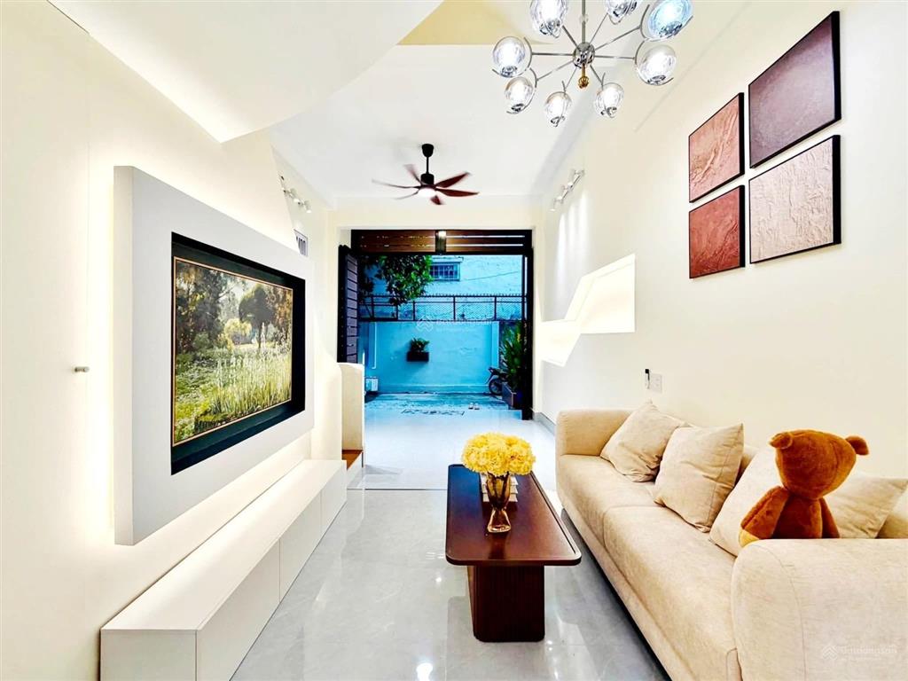 Hẻm xe hơi vào nhàmới đẹp ở ngay60m24tầng7pnquang trung p.an hội tâychỉ 7,95tỷ tl