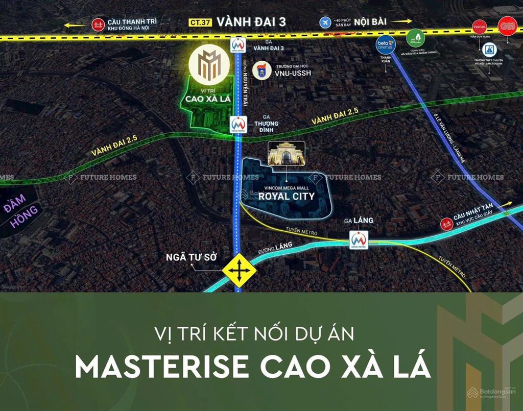 Mở bán đợt đầu căn hộ 3pn+ masterise cao xà lá