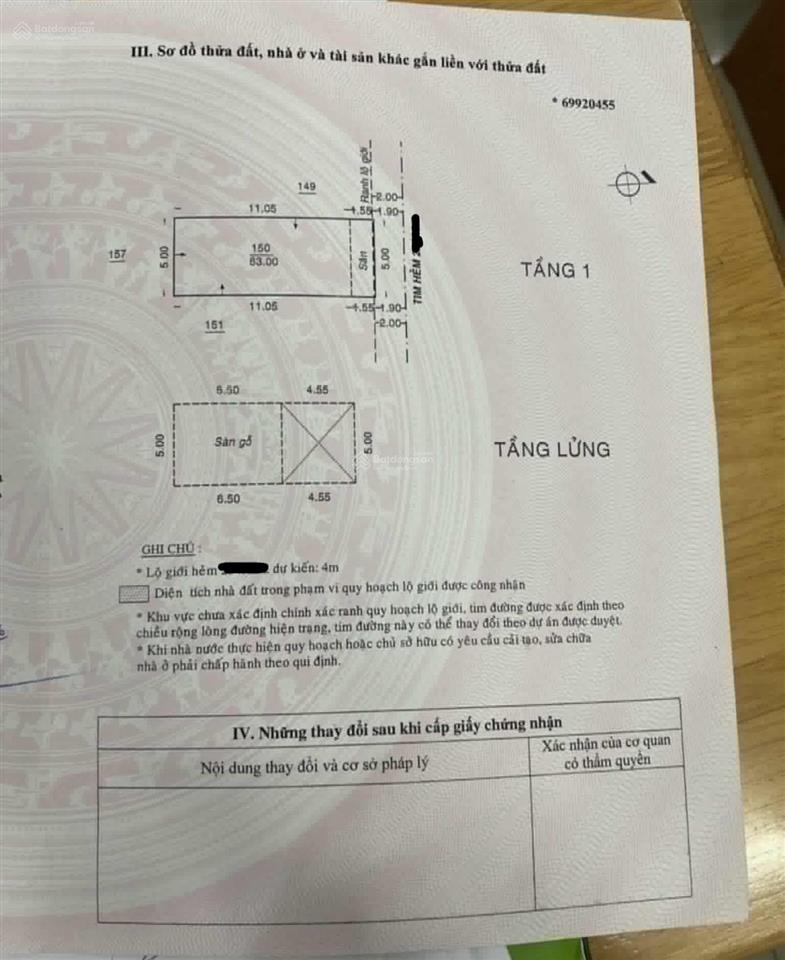 Bán nr tại âu cơ, 5,7 tỷ, 63m2, 2pn, view đẹp