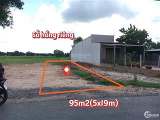 Cần bán gấp lô đất 95m2 giá 750tr ở đường tỉnh lộ 7 xã thái mỹ củ chi gần chợ  sổ hồng riêng