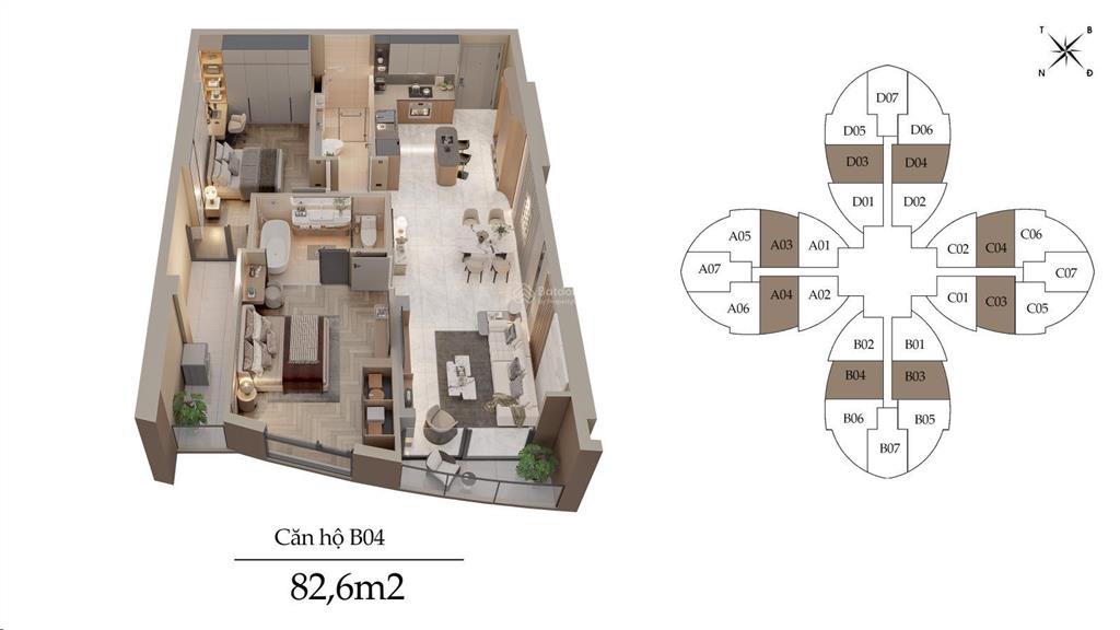 Quỹ căn chuyển nhượng có 1 0 2  the queen 360 giải phóng  giá bán bao rẻ  2pn căn 76m2 7,3 tỷ