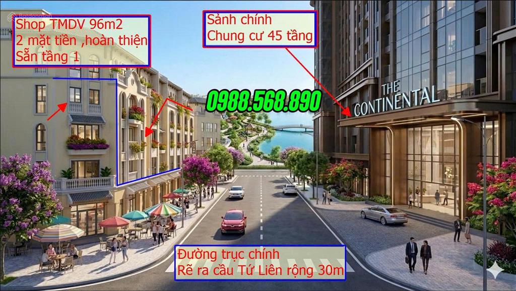 Shop kinh doanh vin cổ loa bên cạnh công viên vừa ở vừa kinh doanh 2 mặt tiền