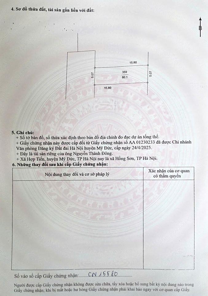 Chính chủ bán đất tại Viêm Khê Mỹ Đức, oto ngủ trong đất, giá 1,6ty