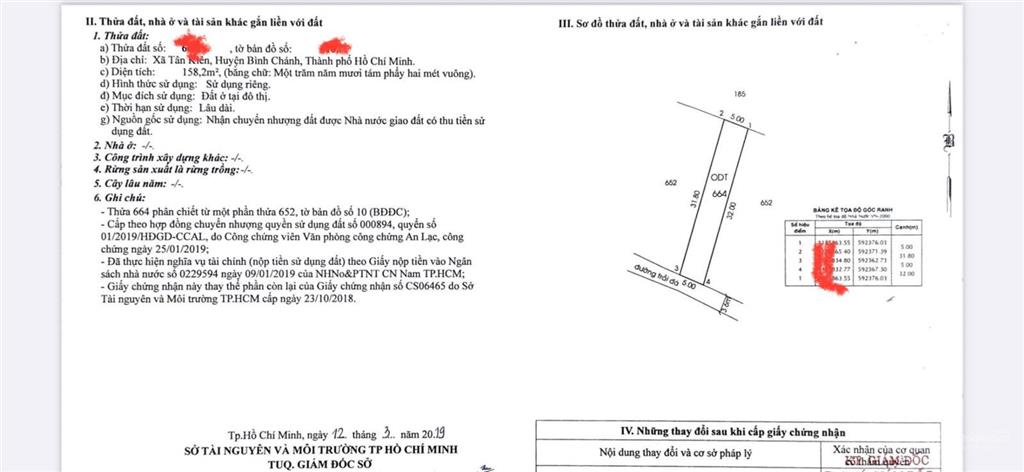 Bán đất hẻm xe hơi 1/ trần đại nghĩa, xã tân kiên, bình chánh ngay vòng xoay an lạc 500m