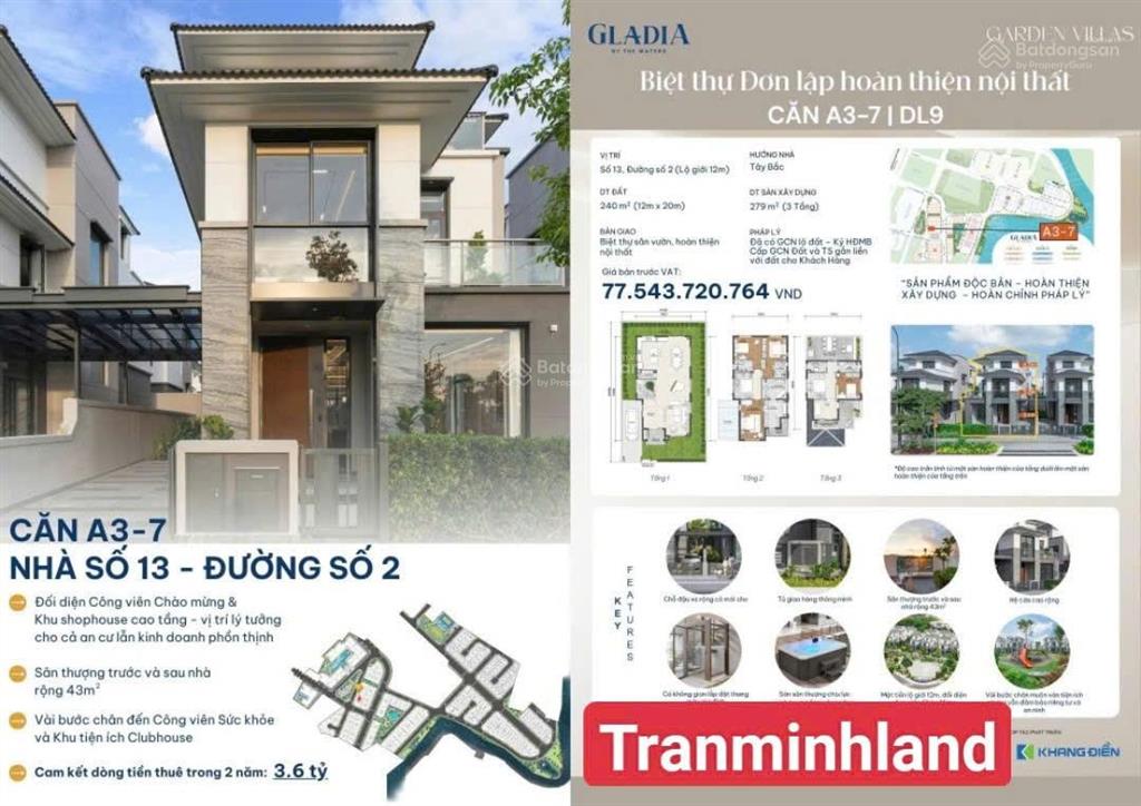 Biệt thự đơn lập 3 mặt giáp sông ở q2| hoàn thiện nội thất sẵn sàng an cư & khai thác ngay hôm nay