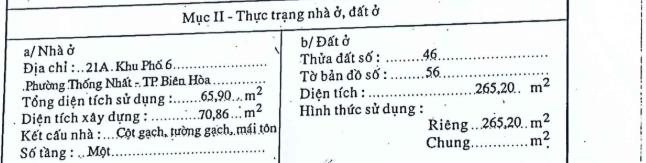 Bidv thanh lý tài sản địa chỉ 21a khu phố 6, phường trấn biên, tp. biên hòa, tỉnh đồng nai