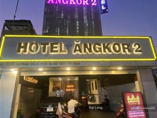 Giảm sâu bán gấp khách sạn 2 mặt tiền gò vấp 6,3x30m hdt khoán 160tr/tháng giá chỉ 35 tỷ tl