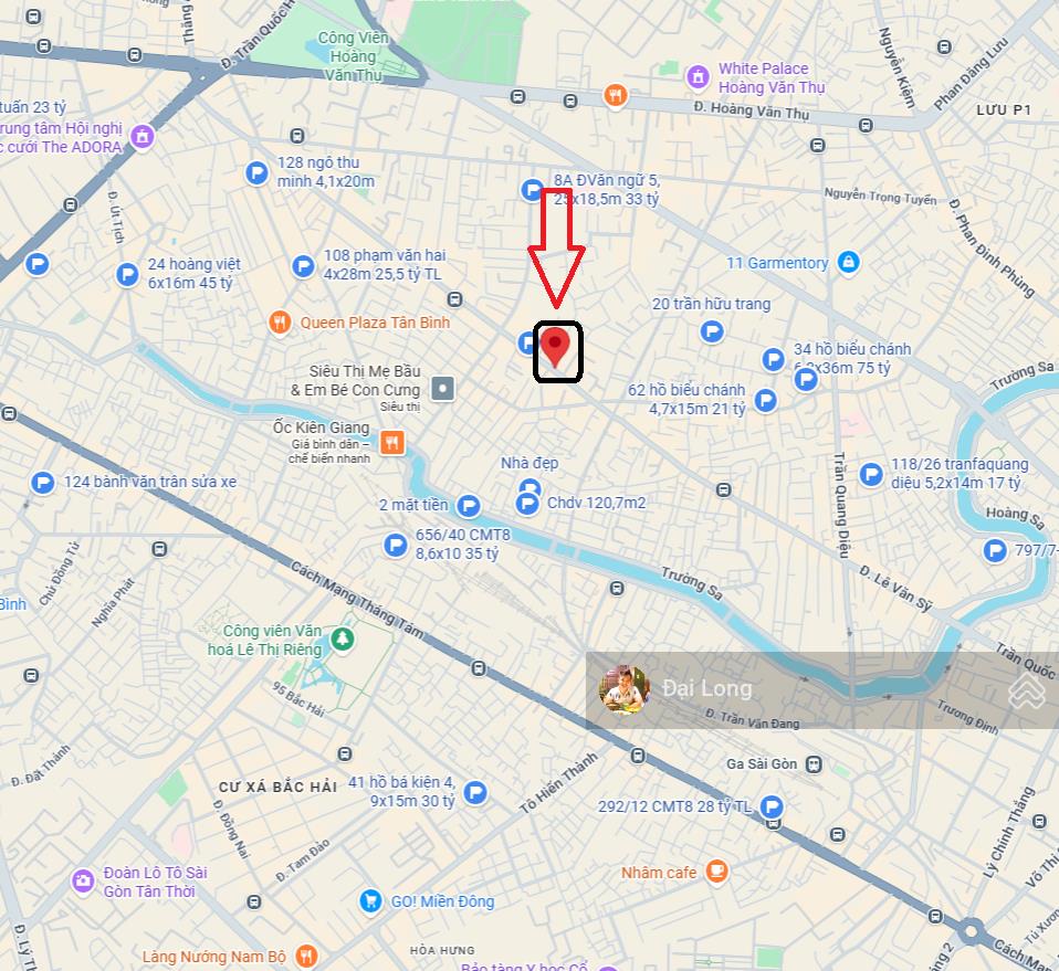 Mặt tiền kinh doanh lê văn sỹ 4,3m x 25m cn 107,7m2 giá tốt 29,5 tỷ