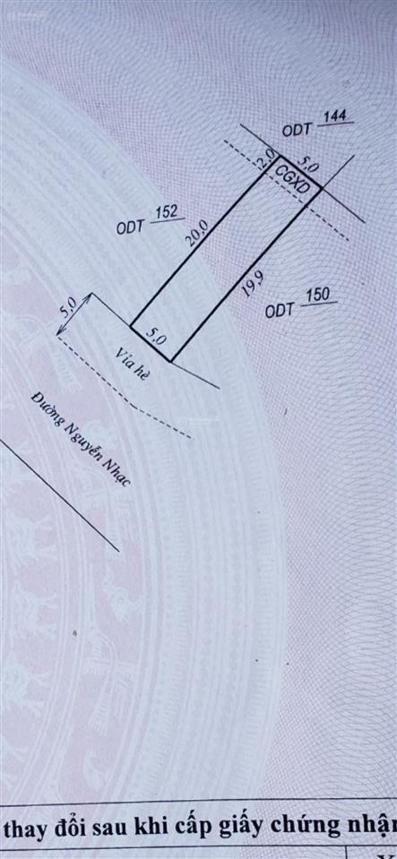 Bán đất nguyễn nhạc, đối diện chợ bồ đề mới