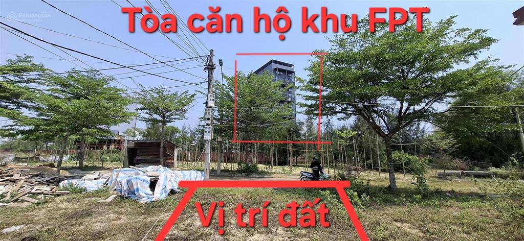 Đất đường 5m5, ngang 7m, 77m2. sát làng fpt 500m