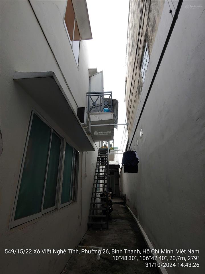 Bán nhà hẻm xô viết nghệ tĩnh, 196m2 đẹp, phù hợp đầu tư chdv, có giấy phép xd hầm, 4 lầu, tum