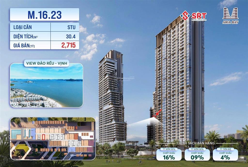 Chính chủ cần thở gấp do không xử lý được bên ngân hàng cần bán căn m16.23 view vịnh biển hạ long