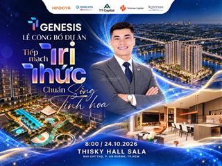 Tt genesis căn góc 69m2 liền kề phú mỹ hưng  tt chỉ 29tr/tháng, ck tới 11%   ngay 0906 589 ***