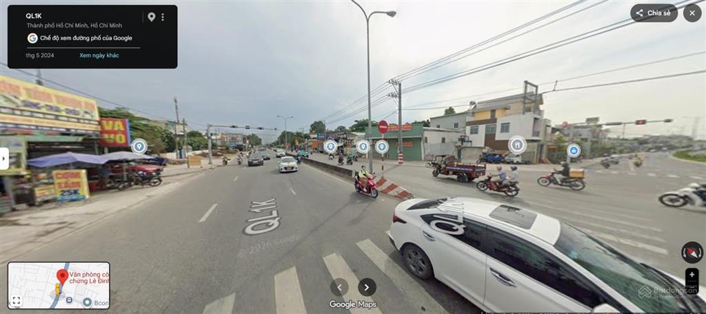 Góc 2mt quốc lộ 1k (415m2) giá đầu tư