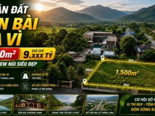 Chính chủ bán đất yên bài, ba vì 1534m² giá 9 tỷ, view núi ba vì, xung quanh nhiều villa homestay