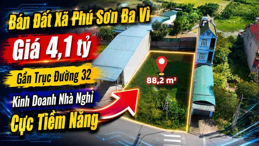 Chính chủ bán đất yên bài, ba vì 88m² giá 4,1 tỷ, kinh doanh nhà nghỉ cực tiềm năng