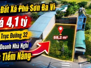Chính chủ bán đất yên bài, ba vì 88m² giá 4,1 tỷ, kinh doanh nhà nghỉ cực tiềm năng