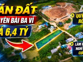 Chính chủ bán đất yên bài, ba vì 1080m² giá 6,4 tỷ, quỹ đất rộng làm nghỉ dưỡng cực tốt