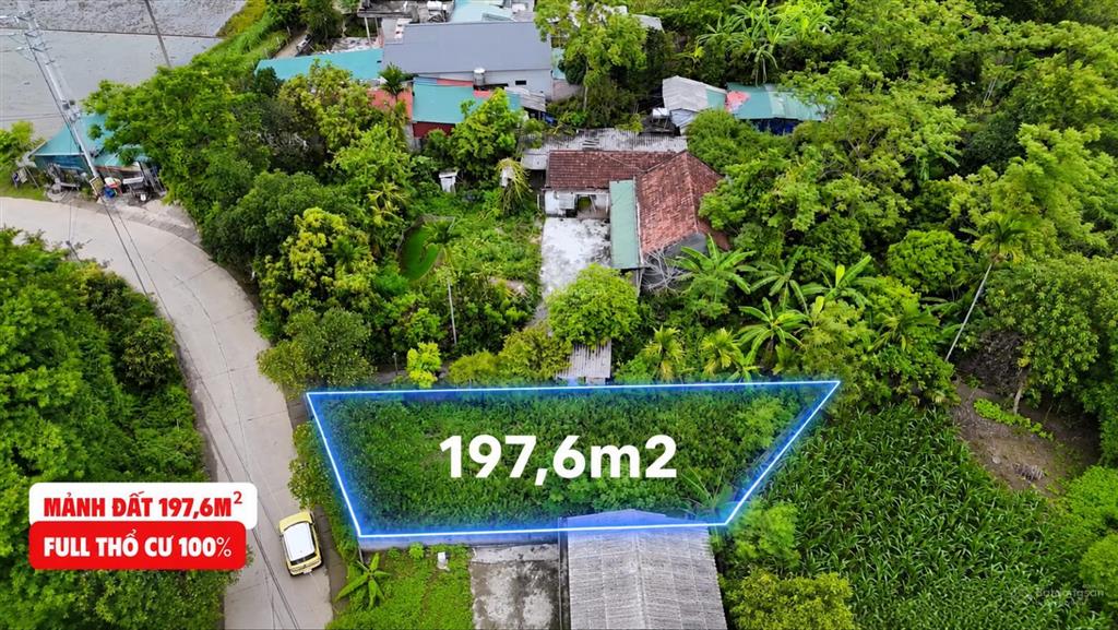 Chính chủ bán đất xã ba vì, 197,6 m2 giá 1,1 tỷ, lô đất nghỉ dưỡng đẹp, full thổ cư