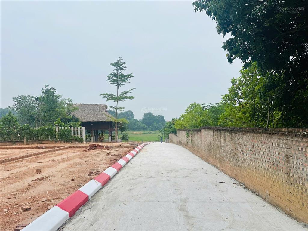 Bán đất quảng oai, ba vì 128m2 giá 8** triệu, view cánh đồng và núi thoáng đẹp