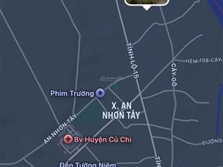 Bán đất thổ cư tỉnh lộ 15 an nhơn tây, củ chi full thổ cư 105m2| giá 1tỷ650triệu tl| sổ hồng riêng