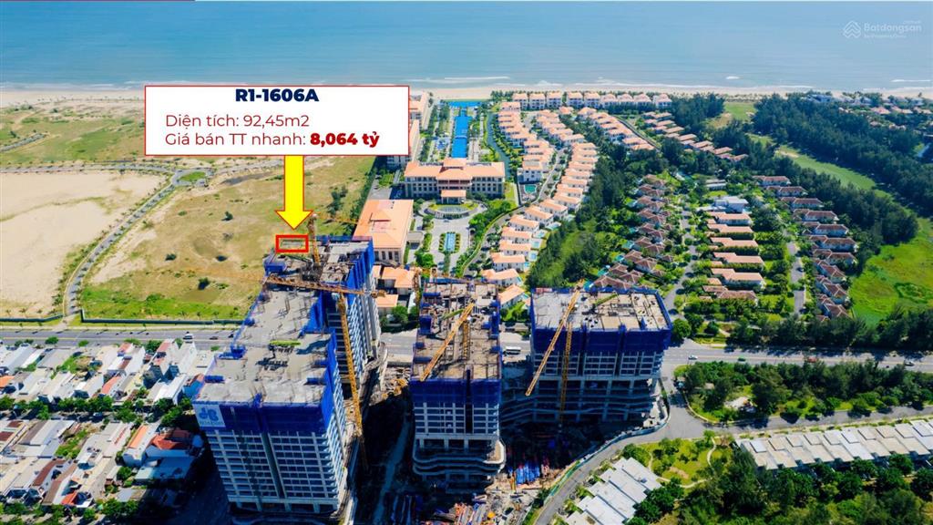 Căn góc view trực diện biển & view thành phố r11606a