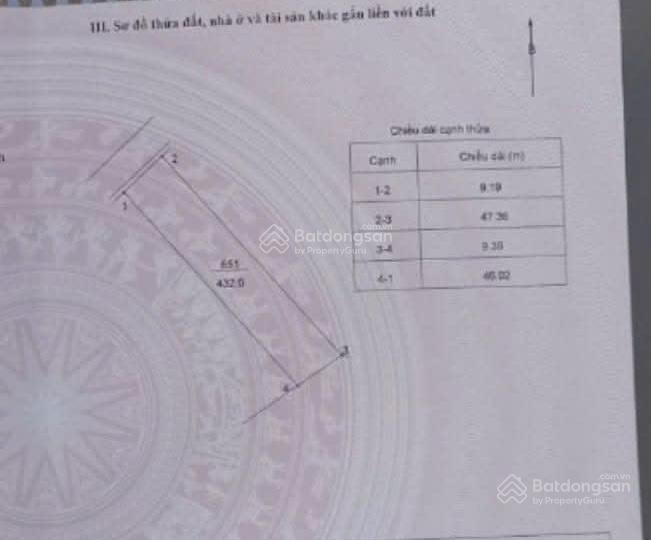 Bán đất nhà vườn chính chủ  432m2  mặt tiền rộng  đường ô tô tránh