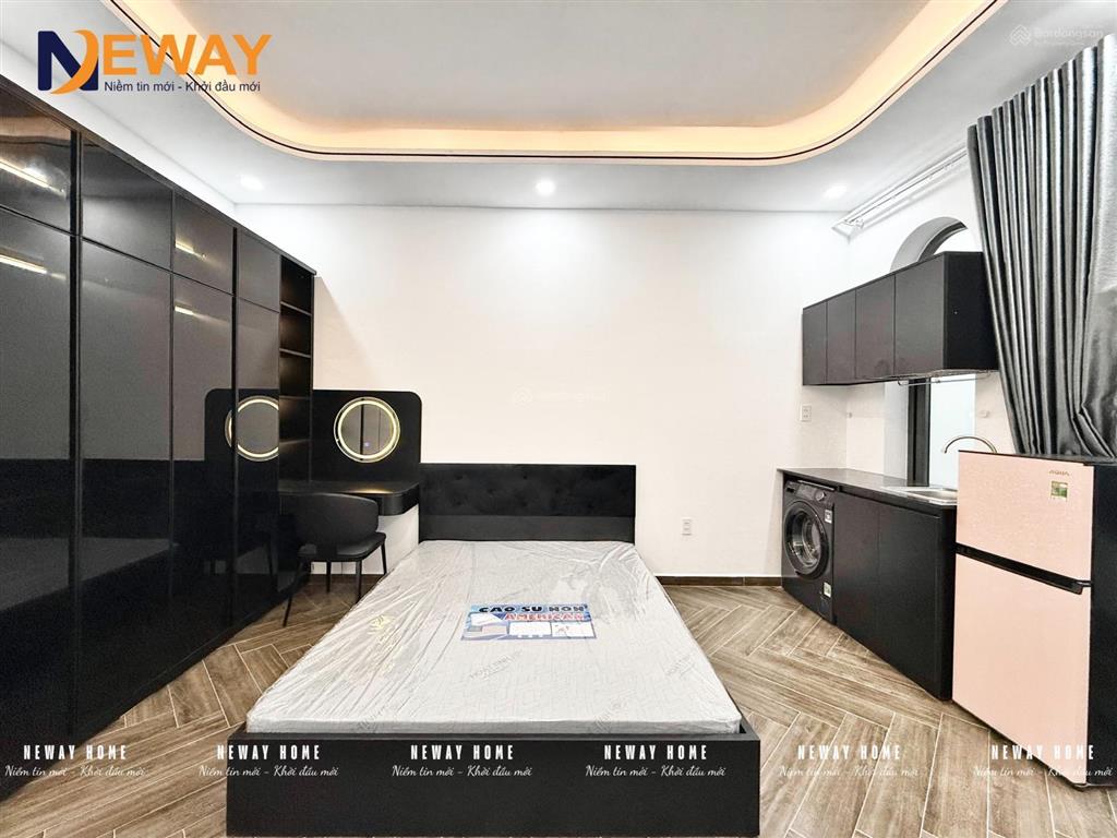 Căn hộ dịch vụ quận 6 giá 6.4tr full nội thất ban công mới xây gần galaxy kinh dương vương