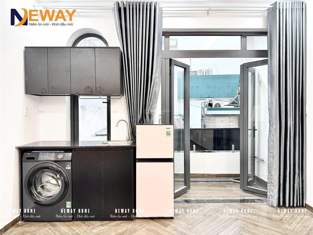 Căn hộ dịch vụ quận 6 giá 6.4tr full nội thất ban công mới xây gần galaxy kinh dương vương