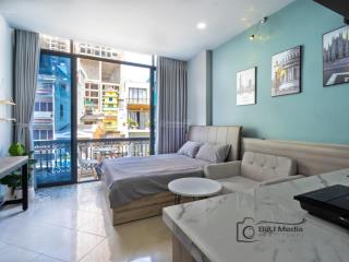 Cho thuê căn hộ đường đề thám trung tâm quận 1  máy giặt riêng ban công lớn 30m2 full nội thất