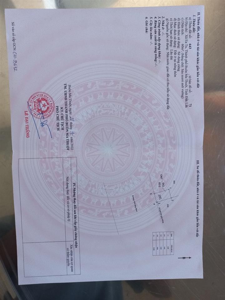 ĐẤT ĐẸP – GIÁ TỐT –CHÍNH CHỦ CẦN BÁN NHANH LÔ ĐẤT TẠI Xã Ea Tu, Thành phố Buôn Ma Thuột,
