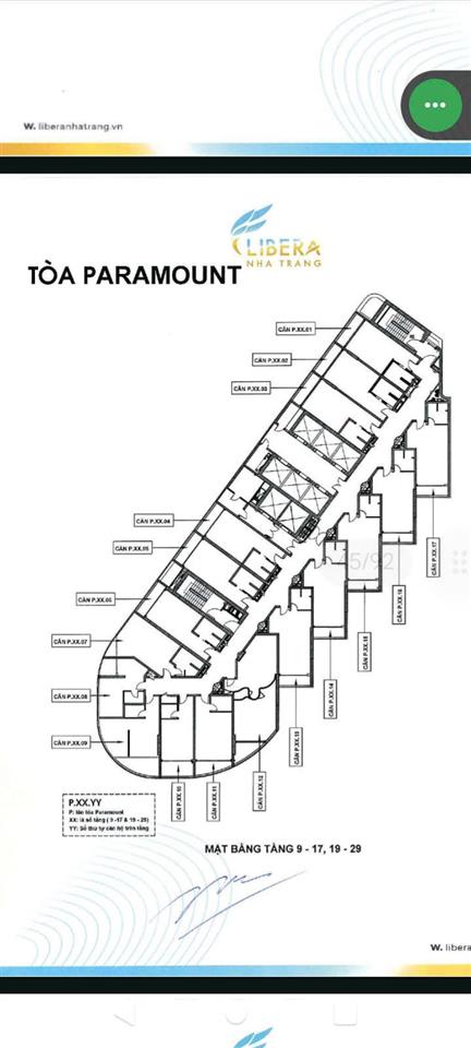 CHUNG CƯ ĐẸP – CẦN BÁN CĂN HỘ PARAMOUNT, Vega City, P.Vĩnh Hòa, TP.Nha Trang, Khánh Hòa