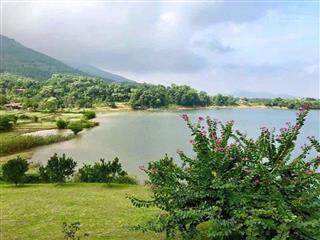 Bán đất view hồ vip nhất hoà lạc 300m² full thổ cư, sát cnc & đh, kề đại lộ thăng long