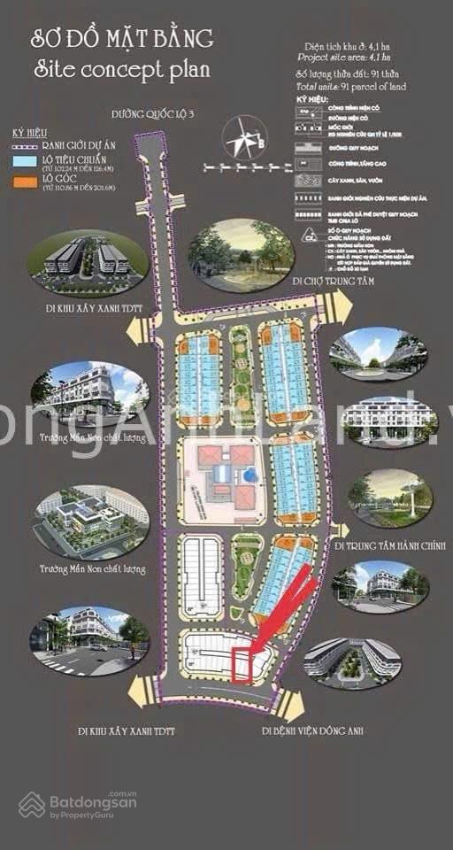 Chính chủ gửi bán nhanh lô đất 109m2 x mt 5,5m. tại khu vườn đào 3ha khu vực bậc nhất đông anh