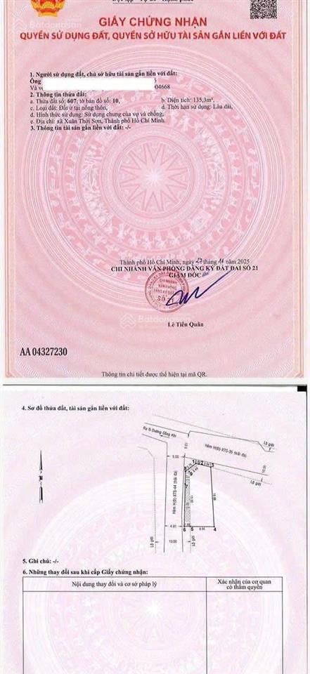 Cần bán gấp lô góc 9x18m shr đường xe tải 1/80m đường đồng bà canh  xts