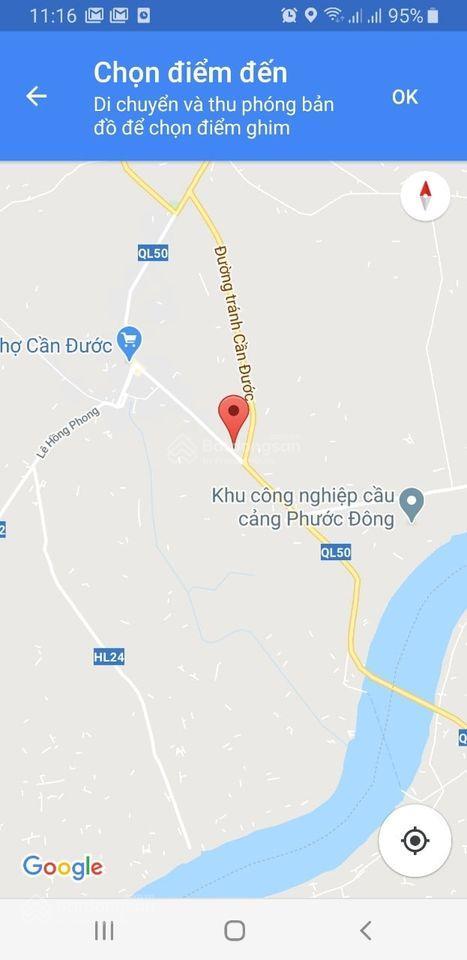 Đất gần chợ cần đước đón đầu ql50 mở rộng gần 50m