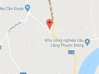 Đất gần chợ cần đước đón đầu ql50 mở rộng gần 50m