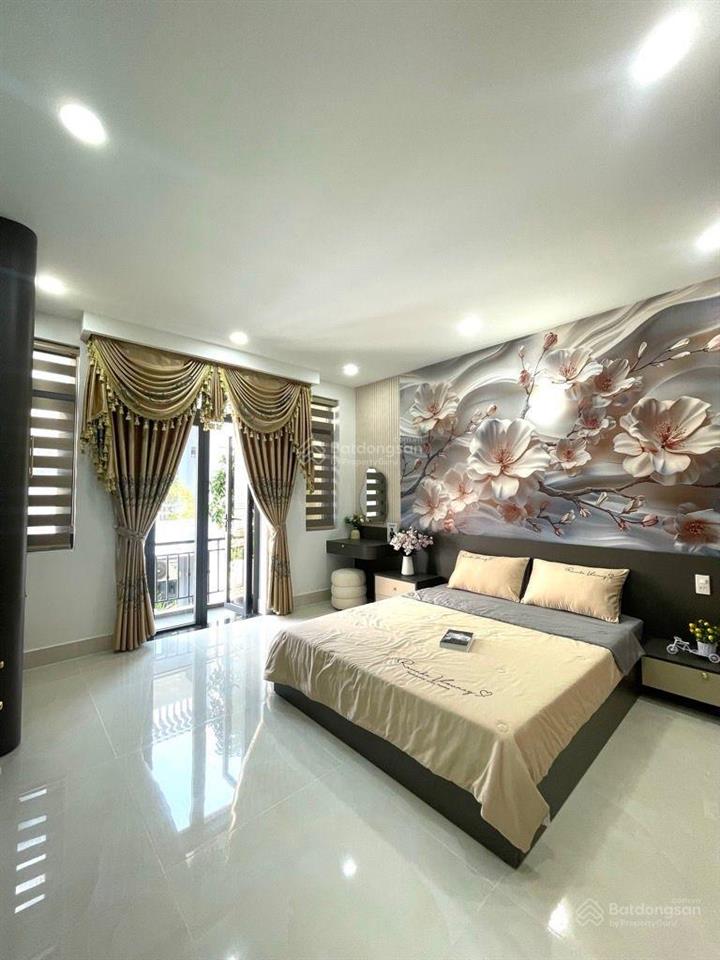 Bán nhà 4 tầng đẹp lung linh full nội thất, hẻm ô tô thông lê văn thọ p. thông tây hội chỉ nhỉnh 8t