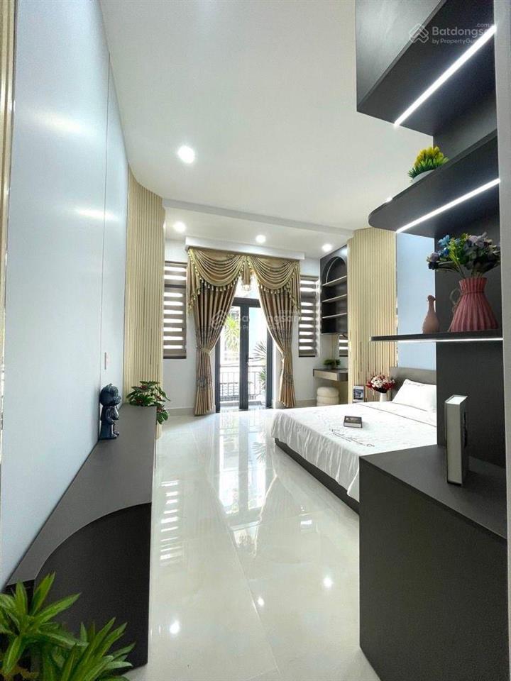 Bán nhà 4 tầng đẹp lung linh full nội thất, hẻm ô tô thông lê văn thọ p. thông tây hội chỉ nhỉnh 8t