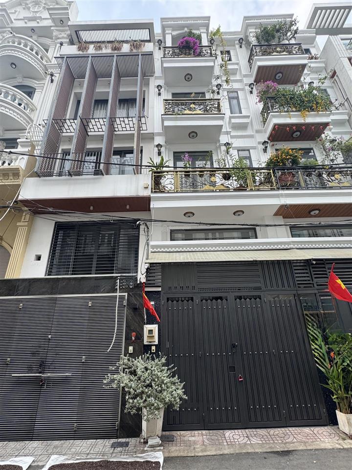Siêu phẩm nhà đẹp 5 tầng full nội thất cao cấp hẻm xe tải 8m, phạm văn chiêu p an hội tây, chỉ 10xx
