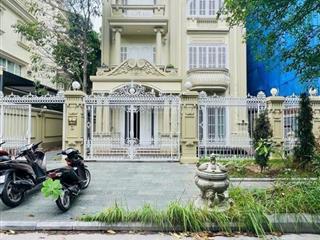 Biệt thự đơn lập kdt việt hưng long biên ở đẳng cấp làm văn phòng đỉnh 241m2 4 tầng thang máy