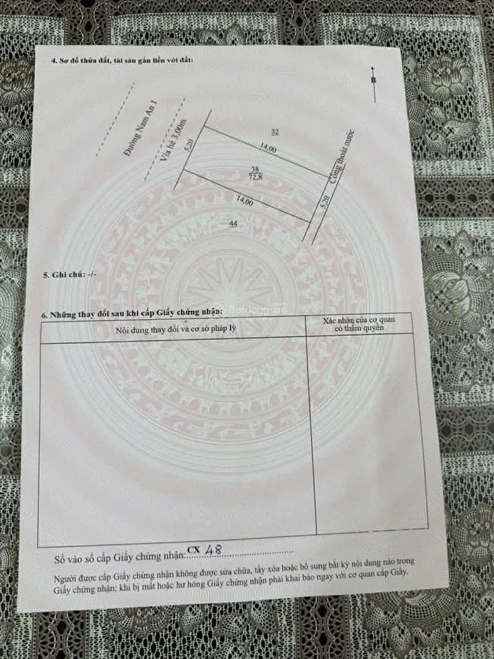 Chủ gửi bán lô đất 72m2 gần biển hoàng sa, đường 5m5, lề 3m, giá nhỉnh 8 tỷ, sẵn sổ