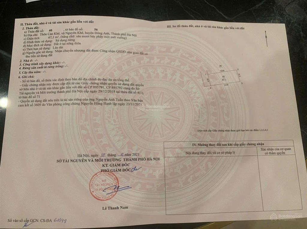 Mở bán 67m tại cán khê  phúc thịnh
