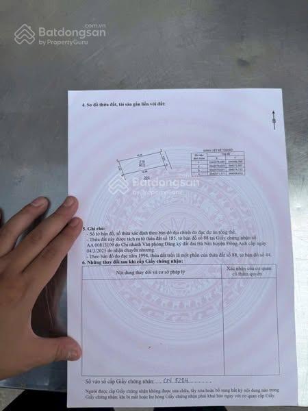 Bán đất đẹp xuất sắc tại thụy lâm, 36 triệu/m2, 90m2, pháp lý đầy đủ