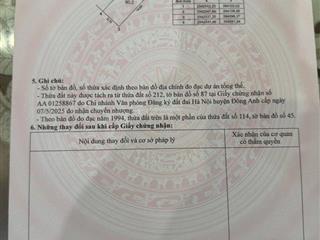 Bán gấp đất tại thụy lâm, 30 triệu / m2, 90 m2, mặt tiền 6.15m