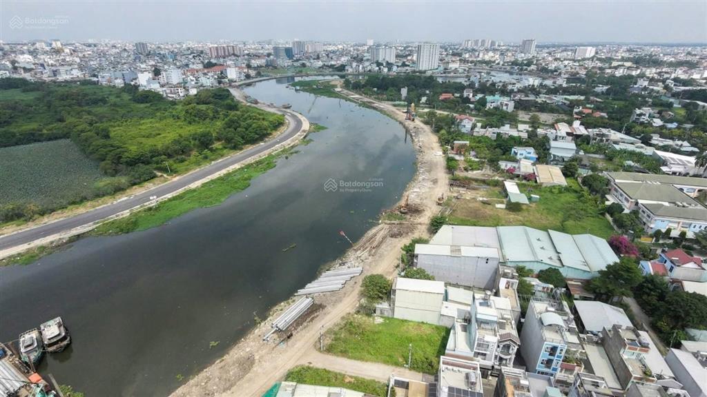 Đất mặt tiền sông vàm thuật, dt 5x29m, đối diện công viên nguyễn văn lượng gò vấp