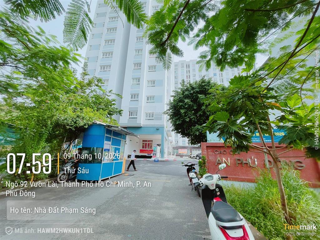 Hiếm! chung cư an phú đông, giá 2,3 tỷ/68m2, bao sang tên. sổ riêng