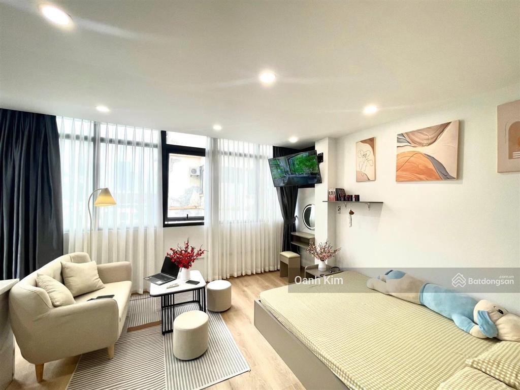 Ccmn hào nam, 68m2*7t 12 căn studio, dt 1tỷ/năm, ngõ ba gác thông, 50m ra phố, thang máy, pccc