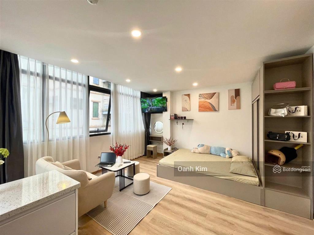 Ccmn hào nam, 68m2*7t 12 căn studio, dt 1tỷ/năm, ngõ ba gác thông, 50m ra phố, thang máy, pccc