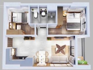Bán căn hộ bcons asahi 2pn 50m² giá chuyển nhượng chỉ 2,34 tỷ
